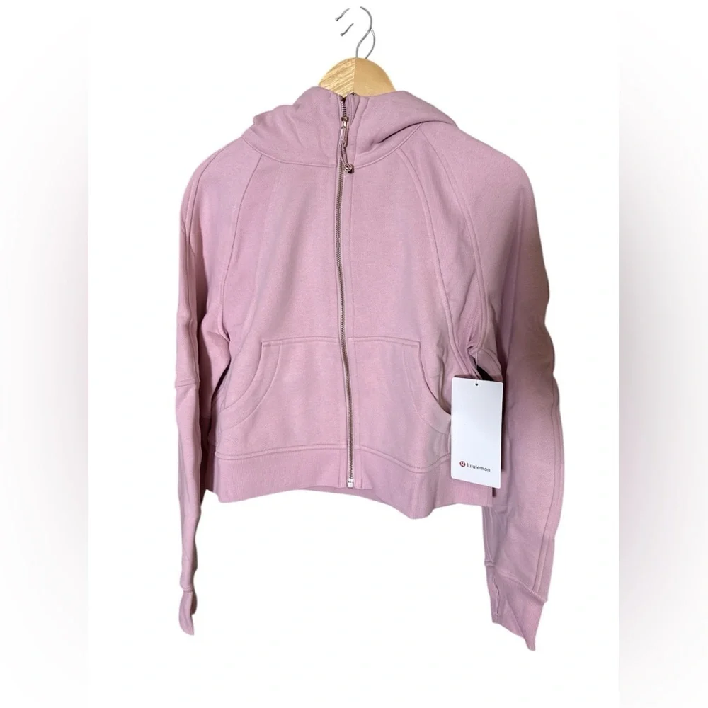 Lululemon Scuba Oversized Full-Zip Hoodie, xs/sm, NWT, Pink Haze/Rose Gold